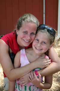 Elissa and Alexis at camp